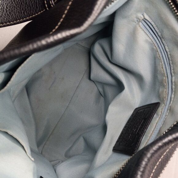Coach Black Pebble Leather Convertible Shoulder bag Cottagecore Grandmacore - Picture 11 of 14